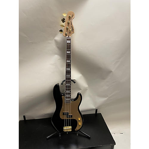 Squier Used Squier 40th Anniversary Precision Bass Black Electric Bass Guitar Black