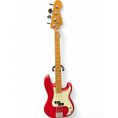 Used Squier 40th Anniversary Precision Bass Dakota Red Electric Bass Guitar