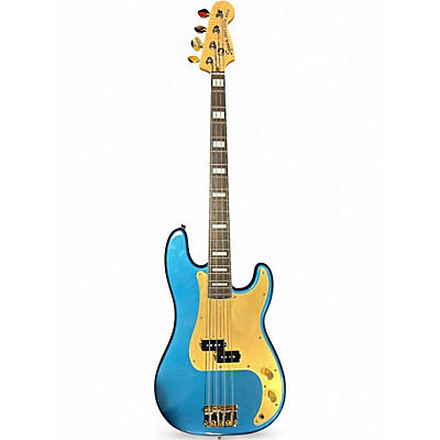 Used Squier 40th Anniversary Precision Bass Metallic Blue Electric Bass Guitar