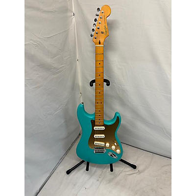 Used Squier 40th Anniversary Stratocaster Satin Seafoam Green Solid Body Electric Guitar