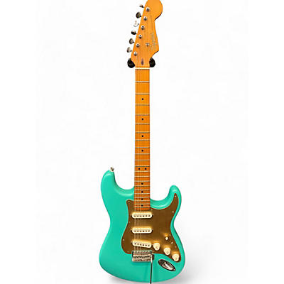 Squier Used Squier 40th Anniversary Stratocaster Seafoam Green Solid Body Electric Guitar