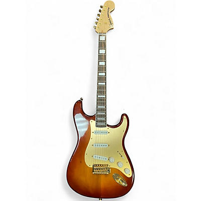 Used Squier 40th Anniversary Stratocaster Sienna Sunburst Solid Body Electric Guitar