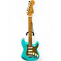 Used Squier 40th Anniversary Stratocaster Teal Solid Body Electric Guitar Teal