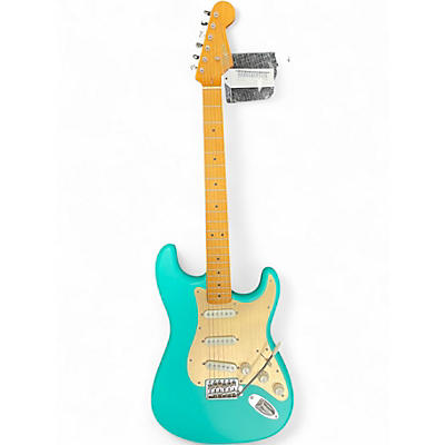 Used Squier 40th Anniversary Stratocaster Turquoise Solid Body Electric Guitar