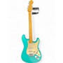 Used Squier 40th Anniversary Stratocaster Turquoise Solid Body Electric Guitar Turquoise