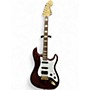 Used Squier 40th Anniversary Stratocaster with EMG pickups Ruby Solid Body Electric Guitar Ruby