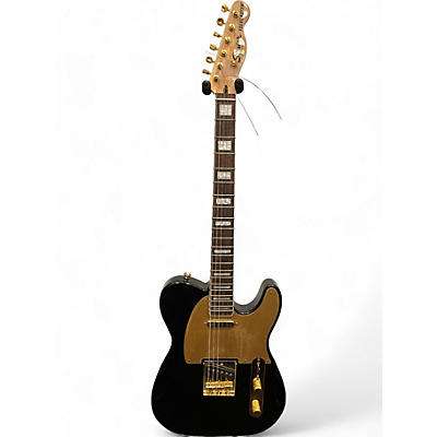 Squier Used Squier 40th Anniversary Telecaster Black and Gold Solid Body Electric Guitar