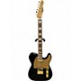 Used Squier 40th Anniversary Telecaster Black and Gold Solid Body Electric Guitar Black and Gold