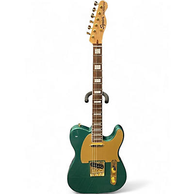 Used Squier 40th Anniversary Telecaster Gold Edition Sherwood Green Solid Body Electric Guitar