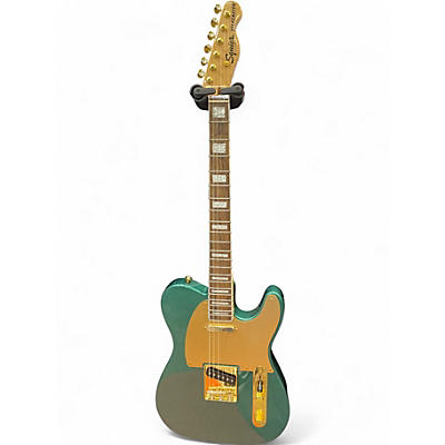 Used Squier 40th Anniversary Telecaster Gold Edition Sherwood Green Solid Body Electric Guitar