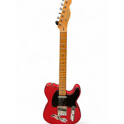 Used Squier 40th Anniversary Telecaster Satin Dakota Red Solid Body Electric Guitar