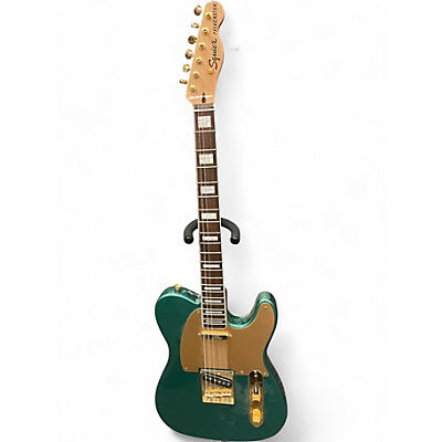 Used Squier 40th Anniversary Telecaster  Sherwood Green Metaiic Solid Body Electric Guitar