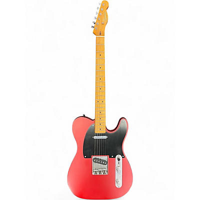 Used Squier  40th Anniversary Telecaster, Vintage Edition Satin Dakota Red Solid Body Electric Guitar