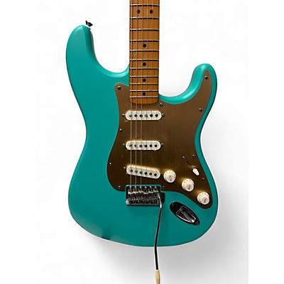 Used Squier 40th Anniversary Vintage Edition Stratocaster Satin Sea Foam Green Solid Body Electric Guitar