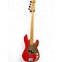 Used Squier 40th anniversary 40th precision  Satin Red Electric Bass Guitar Satin Red