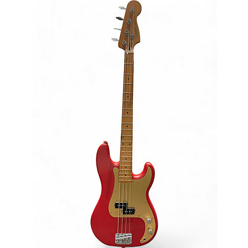 Squier Used Squier 40th anniversary p bass Amigo Red Electric Bass Guitar Amigo Red