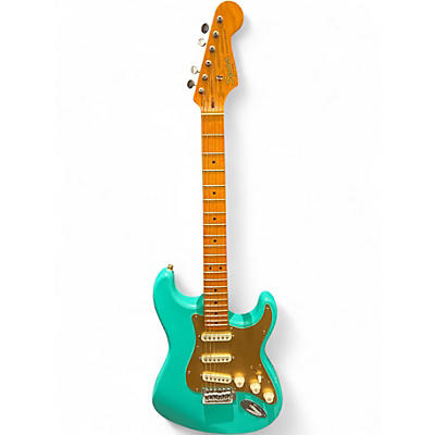 Used Squier 40th anniversary strat Seafoam Green Solid Body Electric Guitar