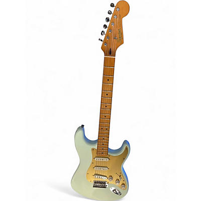 Used Squier 40th anniversary stratocaster Nights in White Satin Solid Body Electric Guitar