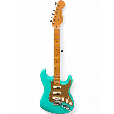 Used Squier 40th anniversary stratocaster satin seafoam Solid Body Electric Guitar