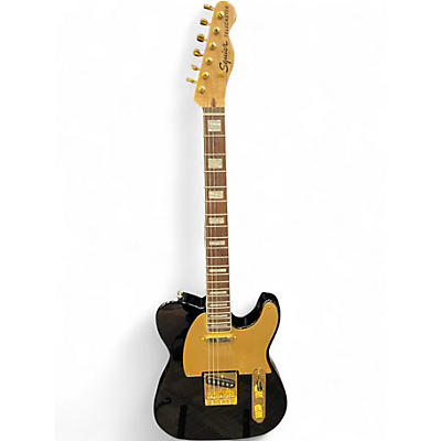 Used Squier 40th anniversary telecaster Black Solid Body Electric Guitar