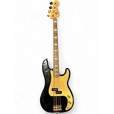 Used Squier 4Oth Anniversary Precision Bass Black Electric Bass Guitar