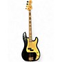 Used Squier 4Oth Anniversary Precision Bass Black Electric Bass Guitar Black