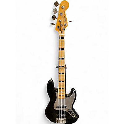 Used Squier 5 STRING STANDARD JAZZ BASS  BLACK Electric Bass Guitar