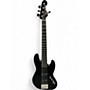 Used Squier 5 string Jazz Bass Black Electric Bass Guitar Black