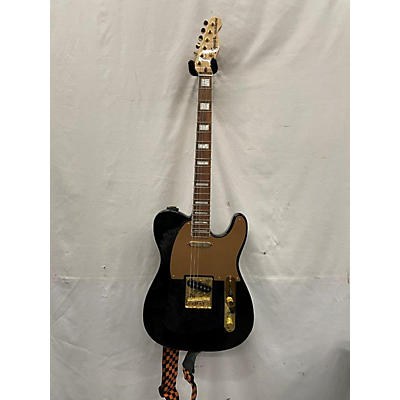 Squier Used Squier 50th Anniversary Telecaster Black And Gold Solid Body Electric Guitar