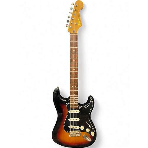 Used Squier 60s vibe stratocaster 3 Color Sunburst Solid Body Electric Guitar 3 Color Sunburst