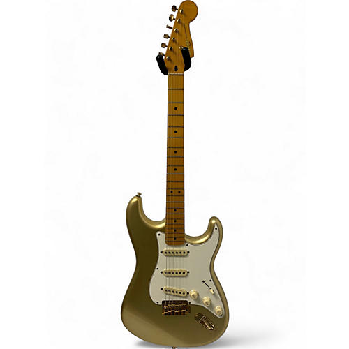 Squier Used Squier 60th Anniversary Classic Vibe 50s Stratocaster Gold Solid Body Electric Guitar Gold