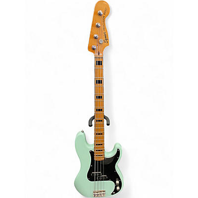 Used Squier 70s Vibe Precision Bass Surf Green Electric Bass Guitar