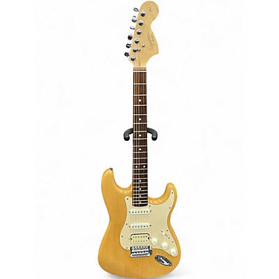 Used Squier AFFINITY HSS STRAT Natural Solid Body Electric Guitar