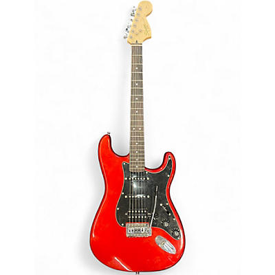 Used Squier AFFINITY HSS STRATOCASTER Candy Apple Red Metallic Solid Body Electric Guitar