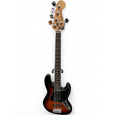 Used Squier AFFINITY JAZZ BASS 5 STRING 3 Tone Sunburst Electric Bass Guitar