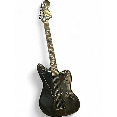 Used Squier AFFINITY SERIES JAGUAR  Metallic Black Solid Body Electric Guitar