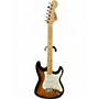 Used Squier AFFINITY STRAT 2 Tone Sunburst Solid Body Electric Guitar 2 Tone Sunburst