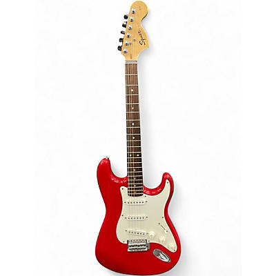 Used Squier AFFINITY STRAT Candy Apple Red Solid Body Electric Guitar