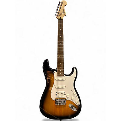 Used Squier AFFINITY STRATOCASTER HSS 2 Tone Sunburst Solid Body Electric Guitar