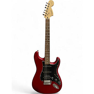 Used Squier AFFINITY STRATOCASTER HSS RED Solid Body Electric Guitar
