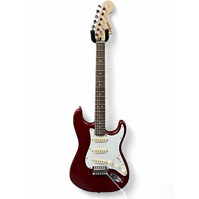 Used Squier AFFINITY STRATOCASTER UPGRADED Candy Apple Red Metallic Solid Body Electric Guitar