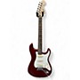 Used Squier AFFINITY STRATOCASTER UPGRADED Candy Apple Red Metallic Solid Body Electric Guitar Candy Apple Red Metallic