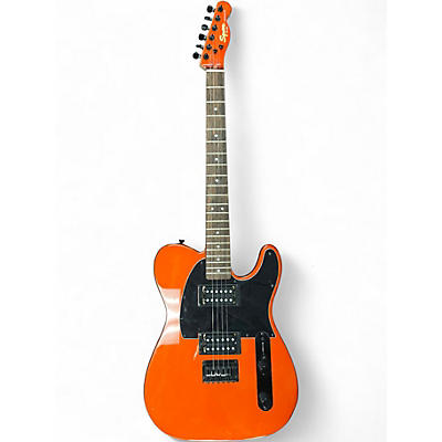 Used Squier AFFINITY TELECASTER HH Orange Solid Body Electric Guitar