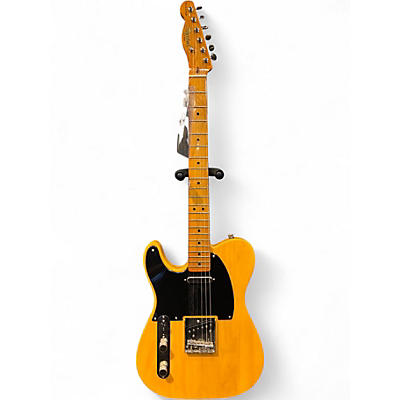 Used Squier AFFINITY TELECASTER LEFT HANDED Butterscotch Blonde Solid Body Electric Guitar