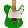 Used Squier Affinity Esquire Green Solid Body Electric Guitar Green