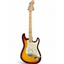 Used Squier Affinity FMT HSS Strat Flame Maple Cherry Sunburst Solid Body Electric Guitar Flame Maple Cherry Sunburst
