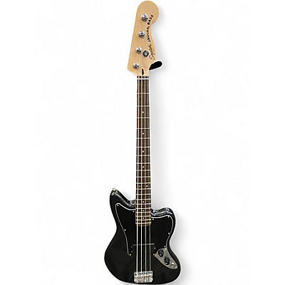 Used Squier Affinity Jaguar Charcoal Frost Metallic Electric Bass Guitar