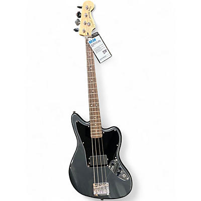 Used Squier Affinity Jaguar Frost Metallic Electric Bass Guitar