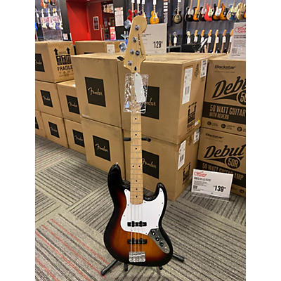 Squier Used Squier Affinity Jazz Bass 2 Color Sunburst Electric Bass Guitar