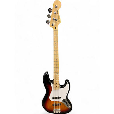 Used Squier Affinity Jazz Bass 2 Color Sunburst Electric Bass Guitar